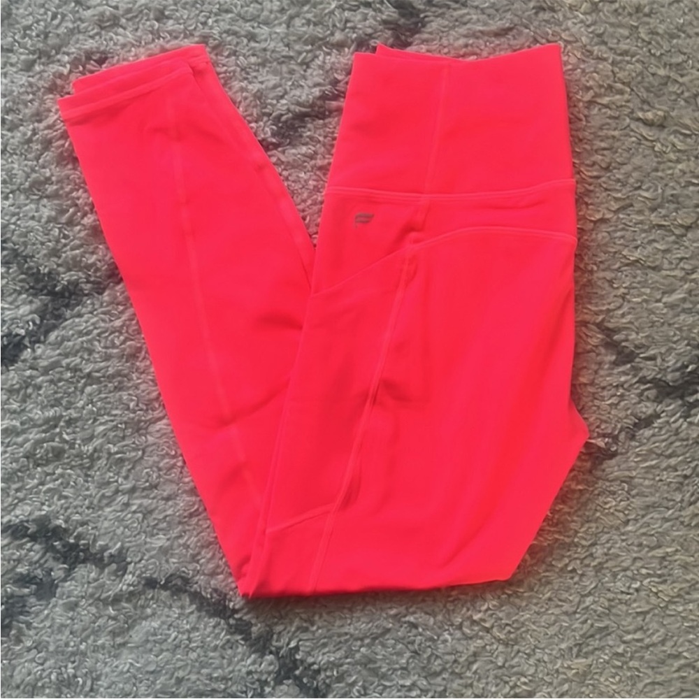 Bright Pink High-Waisted Leggings